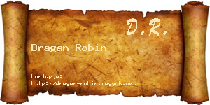Dragan Robin névjegykártya